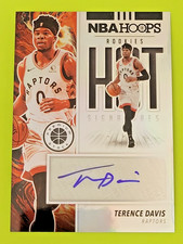 2019-20 Hoops Premium Stock Terence Davis Hot Signatures Rookies Raptors