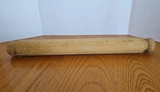 Vintage French Style Wooden Rolling Pin 15&rdquo; Rustic Farmhouse Kitchen