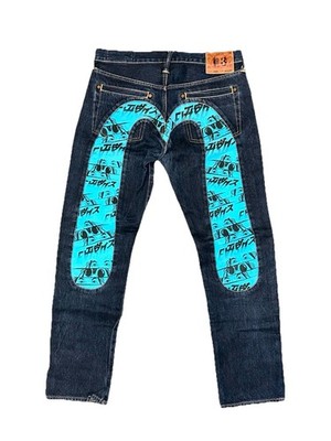 Evisu Daikoku Seagull Denim Jeans Mens Size 32X34 Japan RARE