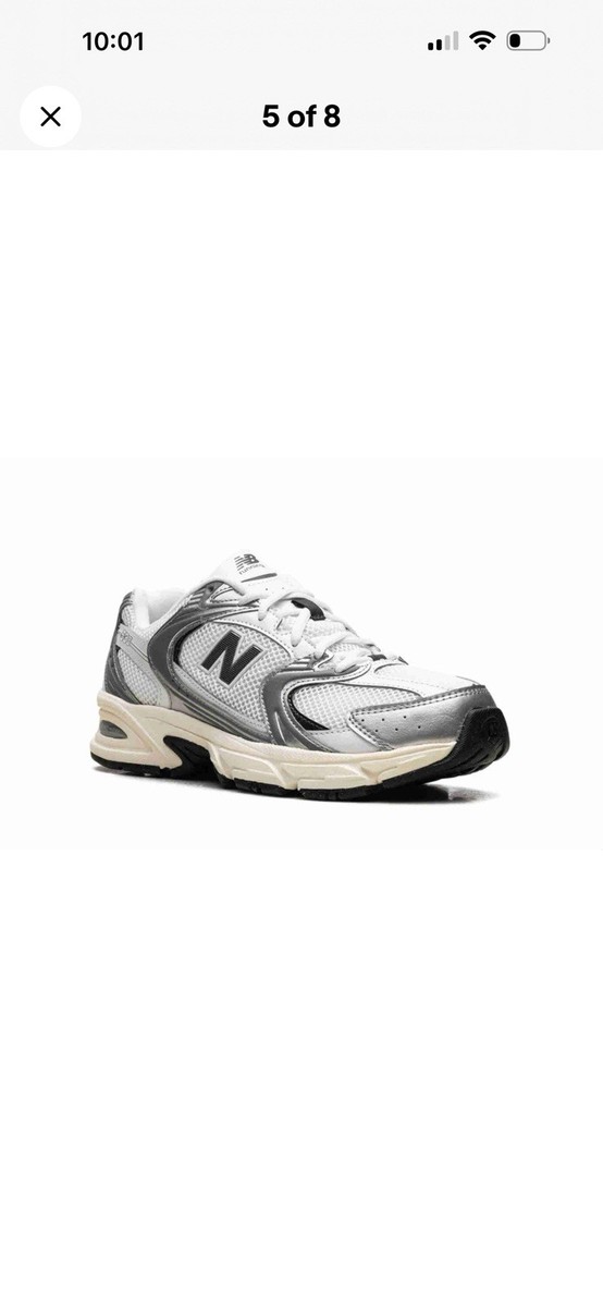 New Balance 530 Silver Metallic Black Cement U530ESA Men Size 7 New Balance 530 Silver Metallic Black Cement U530ESA Men  main image 4