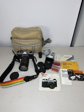 Pentax k1000 SLR Camera With 35-105mm lens And Accessories