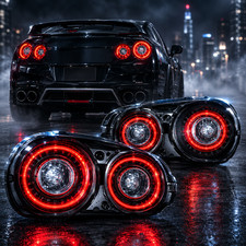 Tail Lights For 2008-2026 Nissan Gtr R35 Led Red Sequential Rear Brake Lamp Set Tail Lights For 2008-2026 Nissan Gtr R35 Led Red Sequential Rear Brake Lamp Set