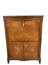 Antico secretaire Luigi XV PARIGI in bois de rose epoca XIX secolo bollino Ga...