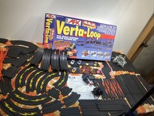 AFX Tomy Verta Loop Slot Car Track  Box Includes all 4 Original Cars  Extras