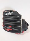 Rawlings Playmaker Series PM11BSR 11 Inch Leather Baseball Glove Black Red — photo 2