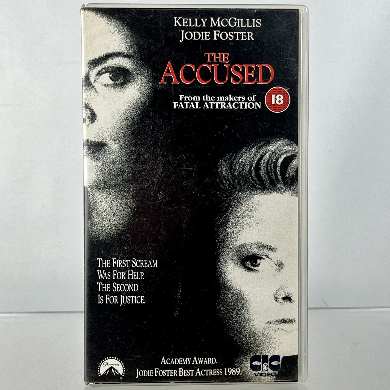 THE ACCUSED Video Tape 1988 VHS CASSETTE PAL Kelly McGillis Jodie Foster