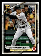 Endy Rodriguez 2024 Bowman #68 Pittsburgh Pirates ROOKIE RC *025