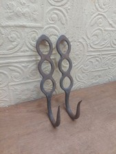 Pair Of Antique French Butchers Hooks