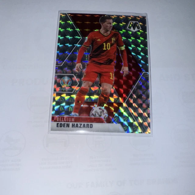 Panini Mosaic UEFA Euro 2020 2021 Eden Hazard Prizm #17 Belgium Card