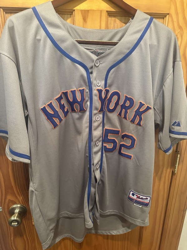New York Mets Yoenis Cespedes Authentic Majestic Collection Size 54 Road Jersey