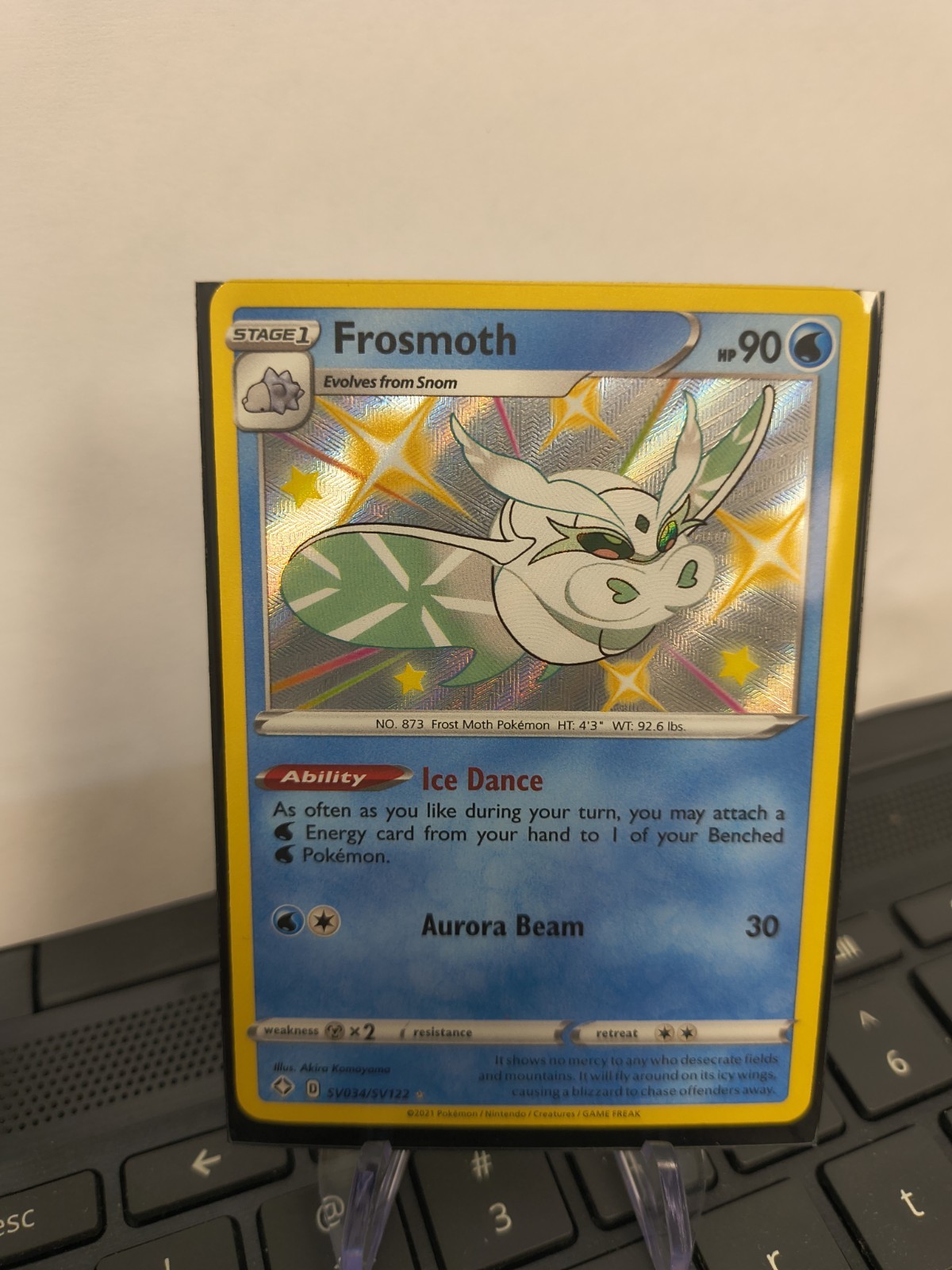 Pokemon Frosmoth SV034/SV122 Shining Fates Shiny Vault SHINY HOLO RARE