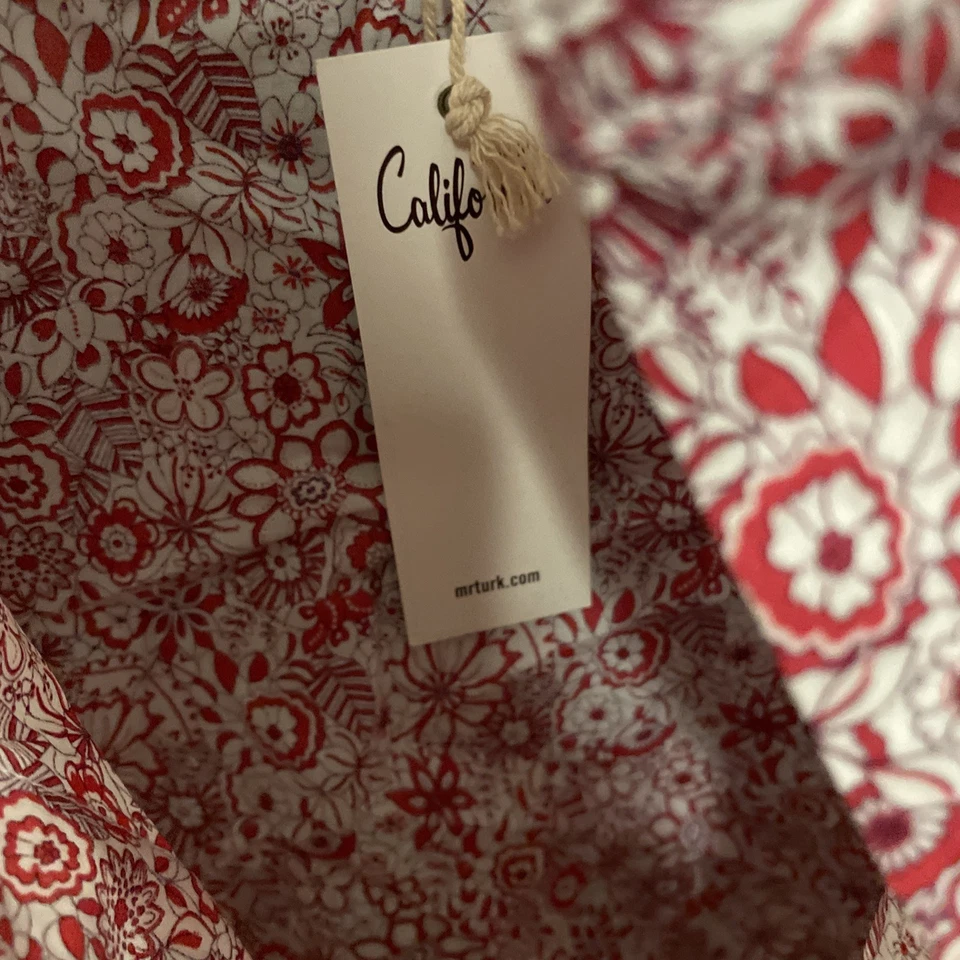 RARO NUEVO con Etiquetas Mr. Turk Hecho en EE. UU. CA Rosa Multi Floral Todo Pequeño Foto 3 de 4