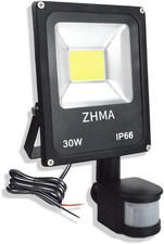 12V-24V DC Low Voltage outside Lights with Motion Sensor, 30W Outdoor Security L