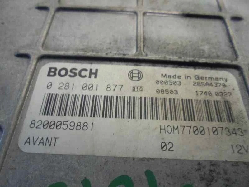 8200059881 centralina motore per RENAULT MEGANE I CLASSIC (LA0) 1996 1937840 - Immagine 4 di 4