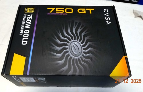 EVGA 750 GQ 80+ GOLD 750W Semi Modular PC-Netzteil (210-GQ-0750-V2)