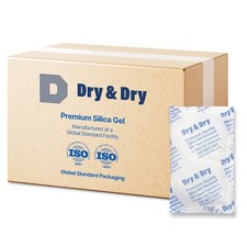 100 gram X 200 Packets "Dry&Dry" High Quality Pure Reusable Silica Gel Desiccant
