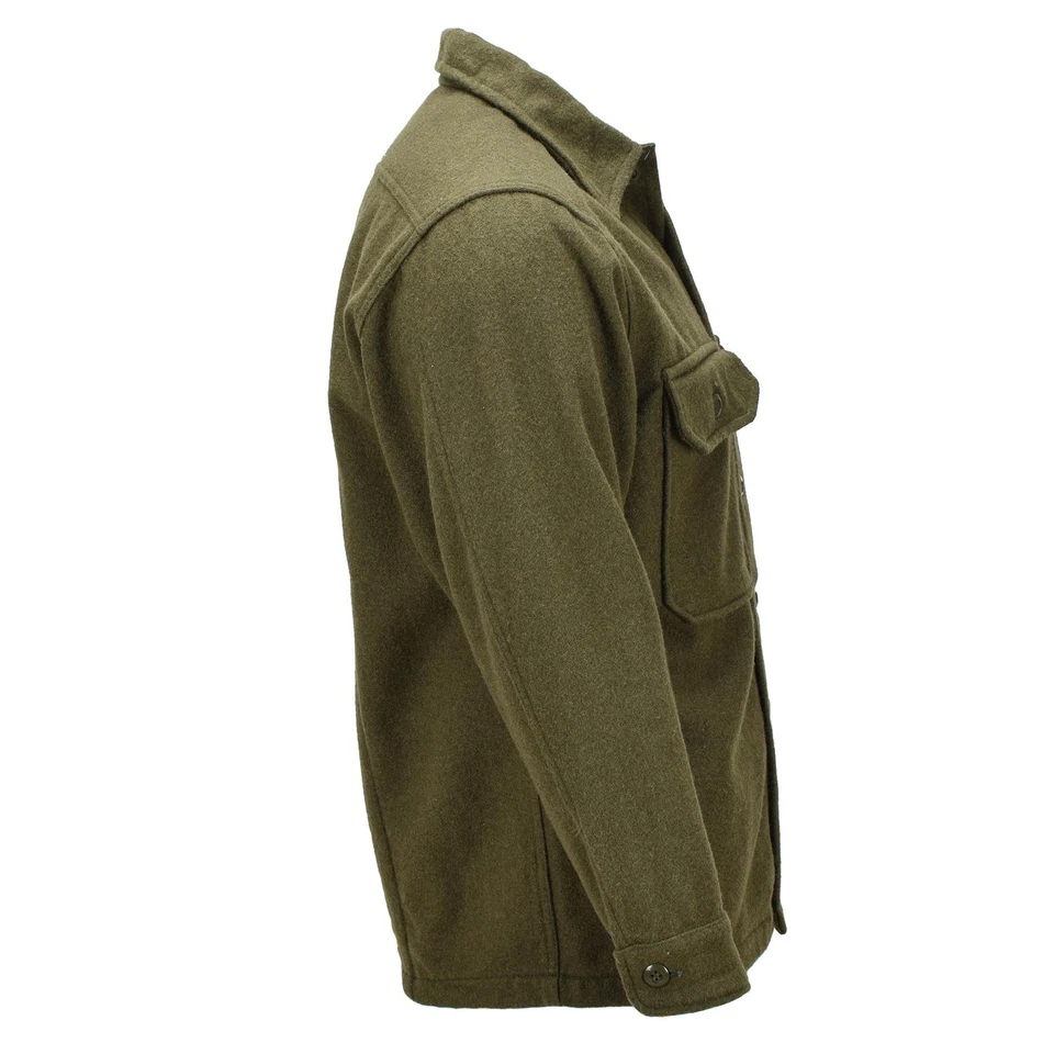 Original Canadian Army Wool Field Jacket Vintage Military Surplus Olive - Image 2 of 4