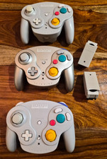 Lot of 3 Nintendo GameCube Platinum WaveBird ...