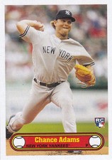 2019 Topps 582 Montgomery Club Set 3  #17 Chance Adams Rookie Card RC. rookie card picture