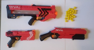 Nerf Rival Zeus, Takedown And Kronos With 12 Round Magazine And 25 Rounds 