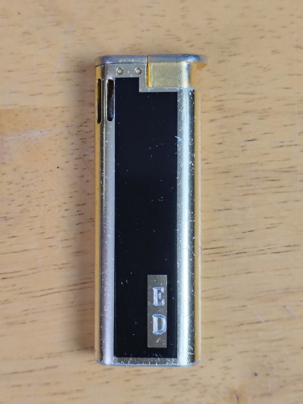 Colibri Gold-Tone And Black Lighter