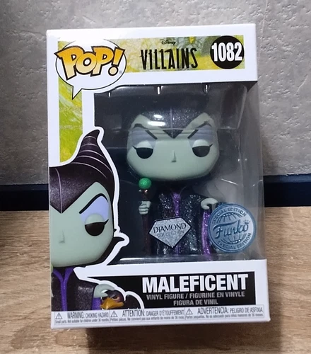 Funko Pop Disney Villains Maleficent Diamond Glitter #1082 slight box damage