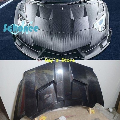 carbon fiber front hood scoop engine cover for lamborghini aventador m style