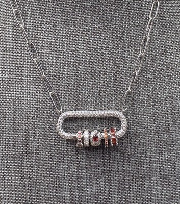 Bomb Party January 2026 Necklace *Soft But Savage* Silver Plating - NO BOX