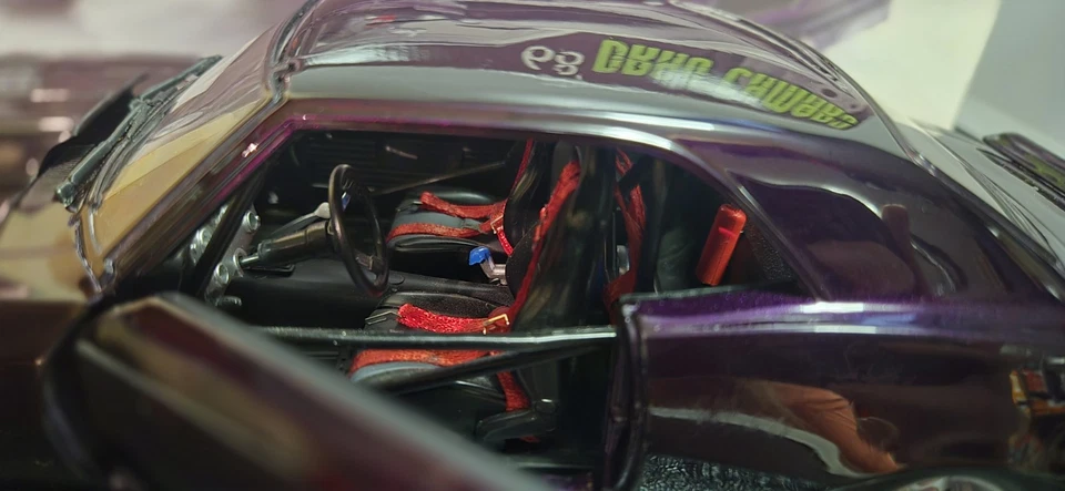 GMP 1/18 diecast 68 Drag Camaro PURPLE metallic 1968 Chevy G1800309 - Image 2 of 4