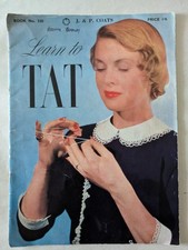 Learn to Tat J & P Coats book 330 c 1960s vintage tatting