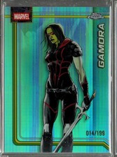 2026 Topps Chrome Marvel Comics Aqua Refractors #40 Gamora /199