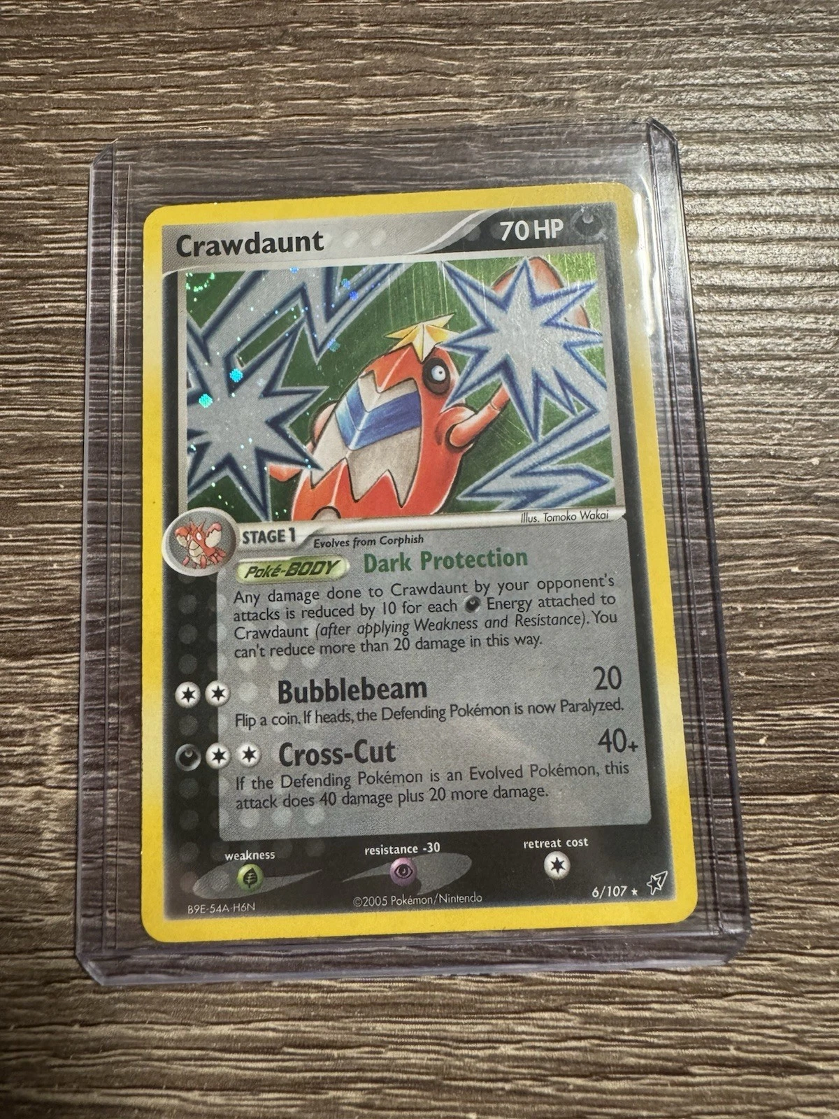 Pokemon EX Deoxys Reverse Holo Rare TCG 2005 Crawdaunt (6/107) LP
