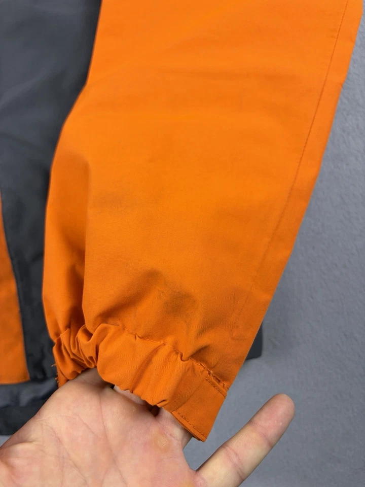 Grundens полная доля рыболовная куртка мужской размер маленький оранжевый серый водонепроницаемый - Изображение 3 из 4