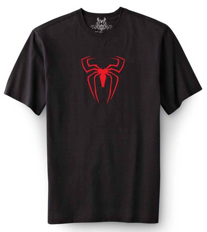 NW MEN'S PRINTED SPIDER FUNNY HIPSTER GRAPHIC COTTON T-SHIRT