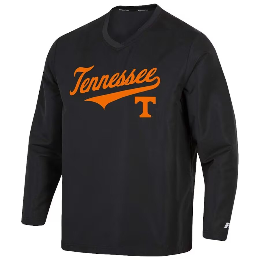 Russell Mens Tennessee Volunteers Baseball Coaches Pullover Jacket Medium M  Vols