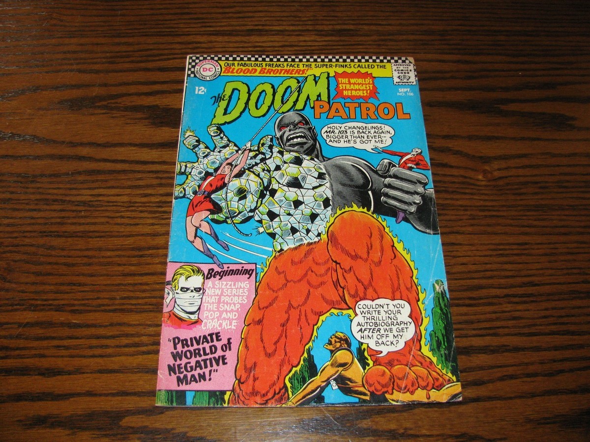 DC - THE DOOM PATROL #106 - Private World of Negative Man!! Glossy 