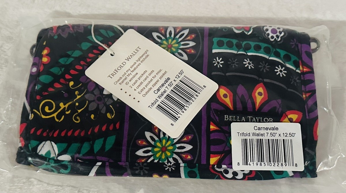 ロール Bella Taylor Quilted TriFold Wallet In Carnevale | eBay