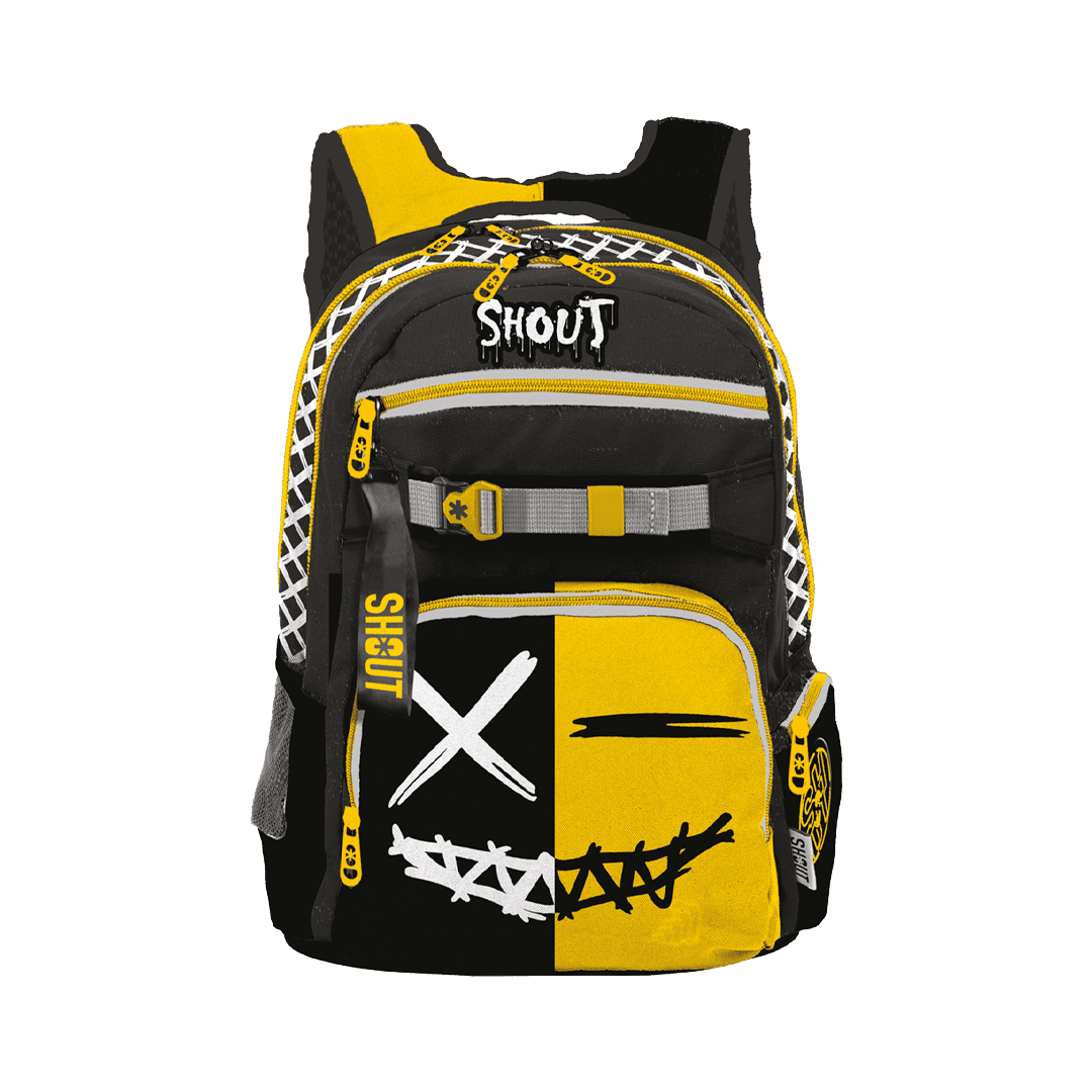 SHOUT ZAINO XMAN DOPPIO SCOMPARTO 3 TASCHE HEAVY WEIGHTER
