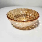 Vintage Anchor Hocking Peach / Orange Iridescent Bubble Bowl