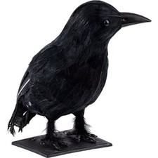 Realistic Crow Raven Halloween Decoration