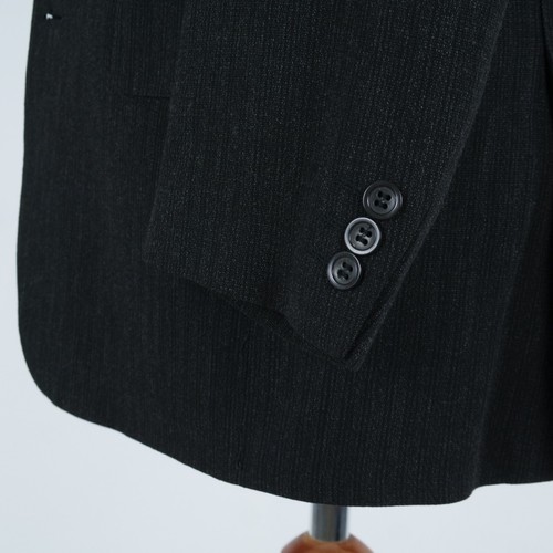 Mens Black Sport Coat 38S US Size ANGELO LITRICO Striped Blazer Jacket - Picture 8 of 11