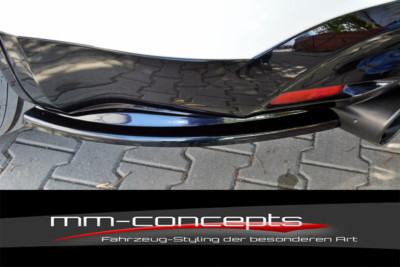 CUP Diffusor Seiten Ansätze schwarz für Infiniti  QX70 Bj. 13 - 17 Heck Ansatz