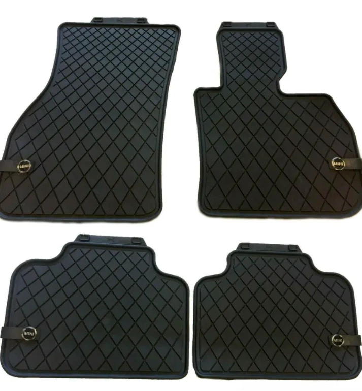 QLEQMZTV Auto Tappetino Bagagliaio per Mini Countryman (U25) 2023 2024 2025, su Misura Pelle Vasca Baule Fodera Tappeto Copri AntiGraffio Antiscivolo Protezione Interni Accessori,Black