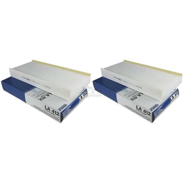 2X Mahle / Knecht Innenraumfilter Innenraumluft Pollenfilter LA 412-image