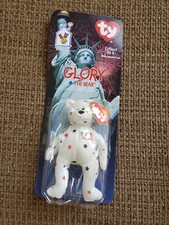 Ty Glory The Bear - 1998/99 Mcdonalds Ty Teenie Beanie Baby, Rare, Errors Mint 