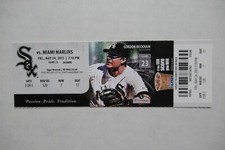 CHICAGO WHITE SOX VS MIAMI MARLINS 5/24/2013 FULL TICKET ~ GORDON BECKHAM