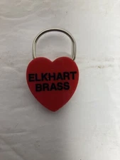 Vintage Keychain ELKHART BRASS Key Ring Detatchable Fob FIRE FIGHTING EQUIPMENT