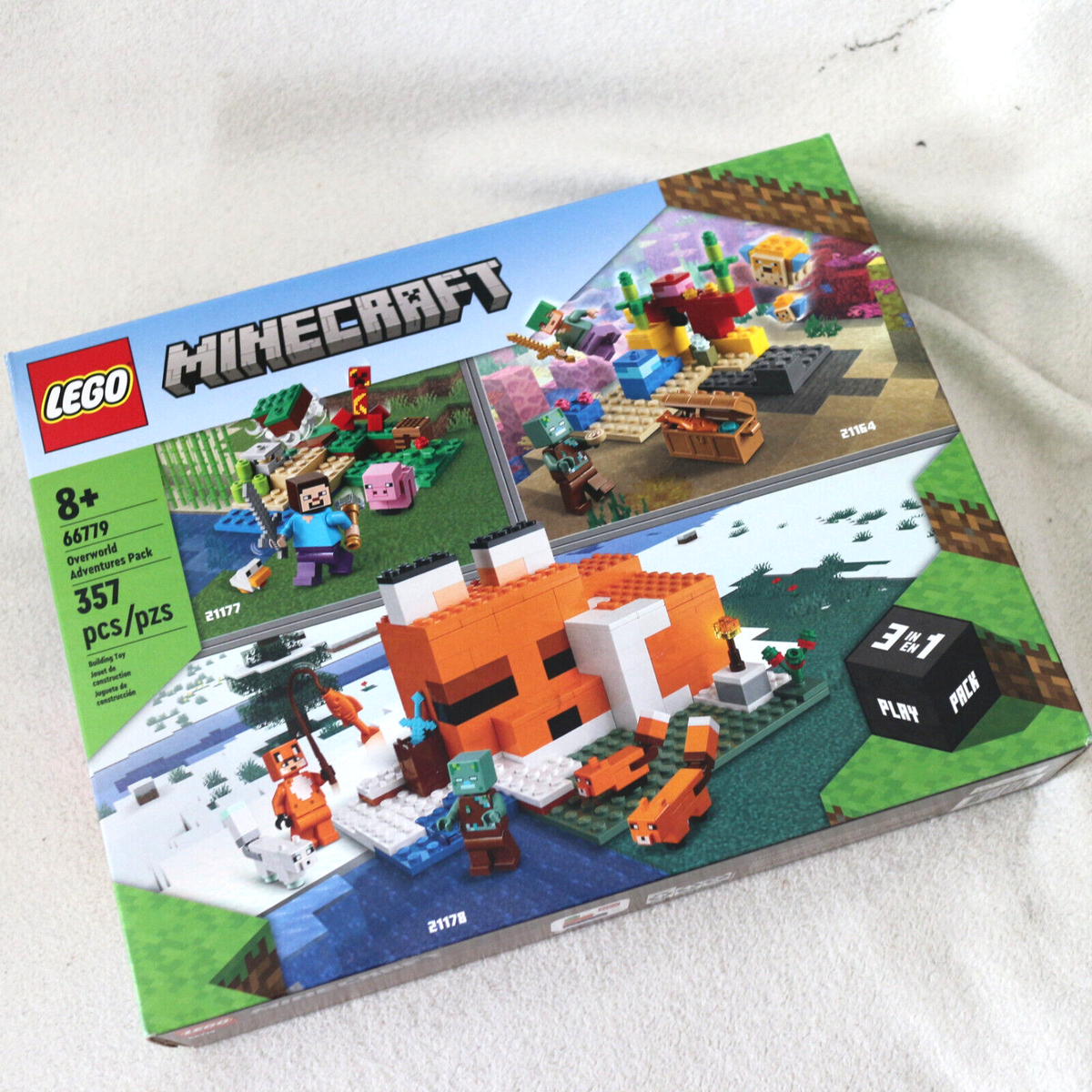 NEW LEGO Minecraft Overworld Pack 66779 Tri-Pack Sets - Sealed