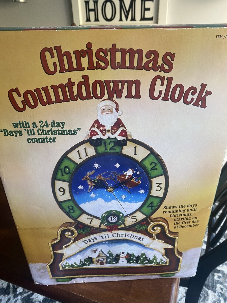 Beautiful Countdown Clock CHRISTMAS with A 24 Days Till Christmas