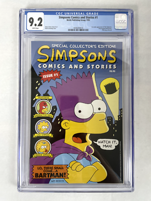 シンプソンズ コミック 1 創刊 Simpsons Comics CGC 9.2 Simpsons Comics and Stories #1 CGC 9.2 (1993, Welsh Publishing) NM